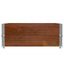 pallerammer 2 stk. 100x100 cm massivt fyrretræ brun