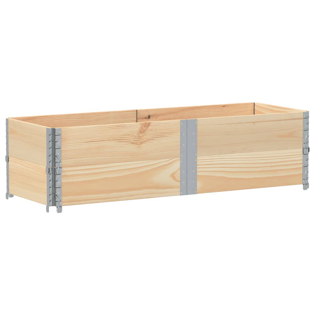 pallerammer 2 stk. 150x50 cm massivt fyrretræ
