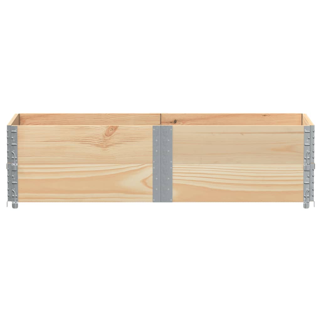pallerammer 2 stk. 150x50 cm massivt fyrretræ