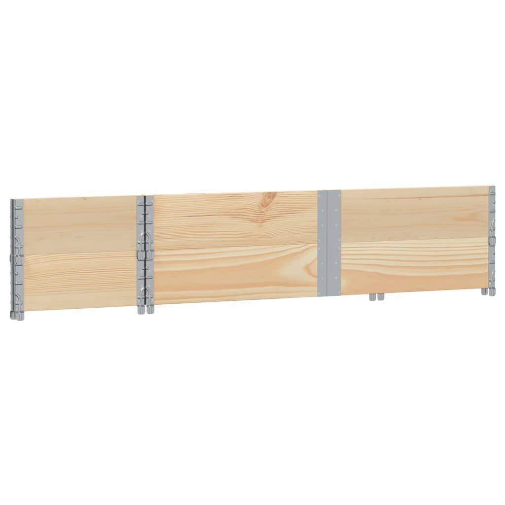 pallerammer 2 stk. 150x50 cm massivt fyrretræ