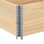 pallerammer 2 stk. 150x50 cm massivt fyrretræ