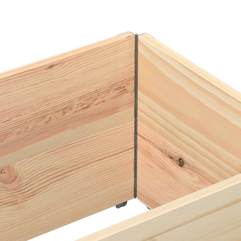 pallerammer 2 stk. 150x50 cm massivt fyrretræ