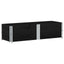 pallerammer 2 stk. 150x50 cm massivt fyrretræ sort