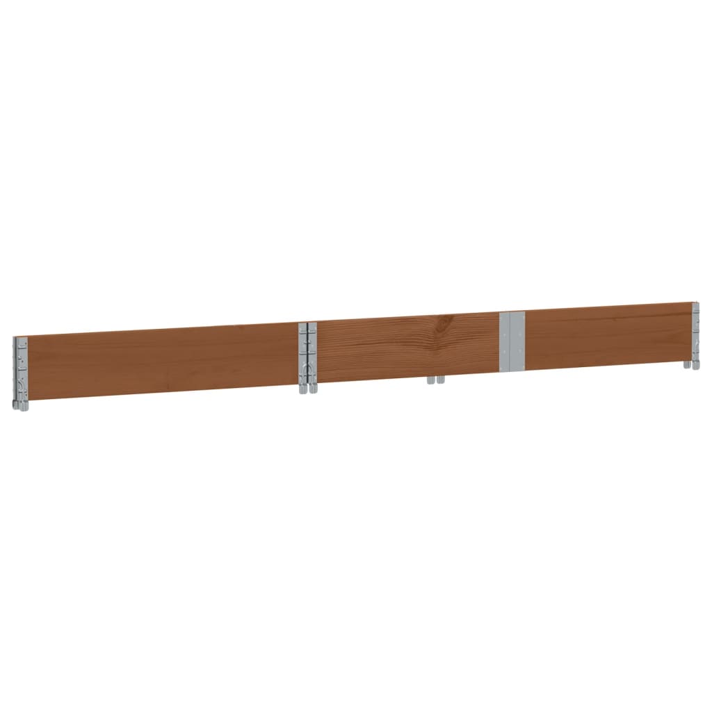 palleramme 150x100 cm massivt fyrretræ brun