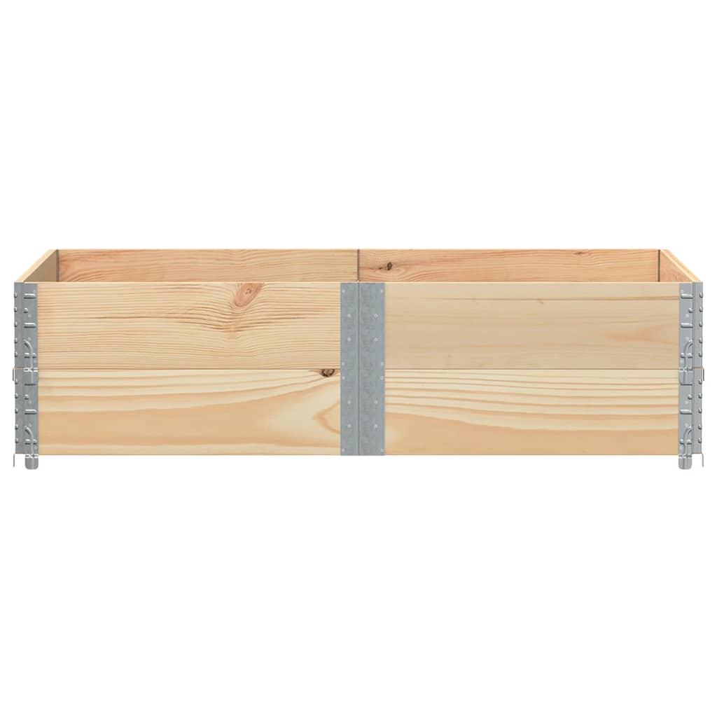 pallerammer 2 stk. 150x100 cm massivt fyrretræ