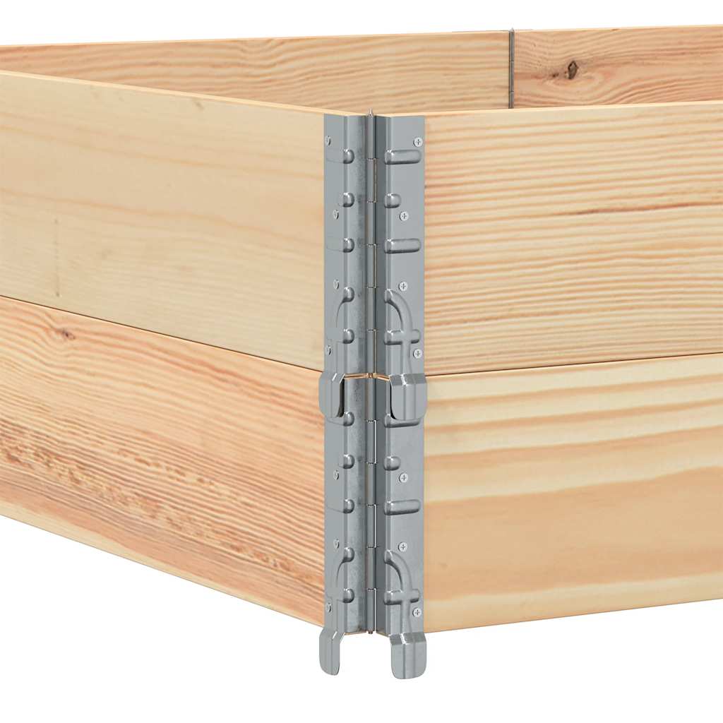 pallerammer 2 stk. 150x100 cm massivt fyrretræ