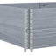 pallerammer 2 stk. 150x100 cm massivt fyrretræ grå