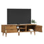 tv-skab MOLDE 158x40x49 cm massivt fyrretræ brun