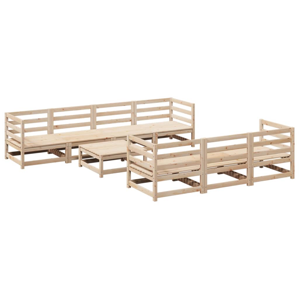 sofasæt til haven 8 dele massivt fyrretræ