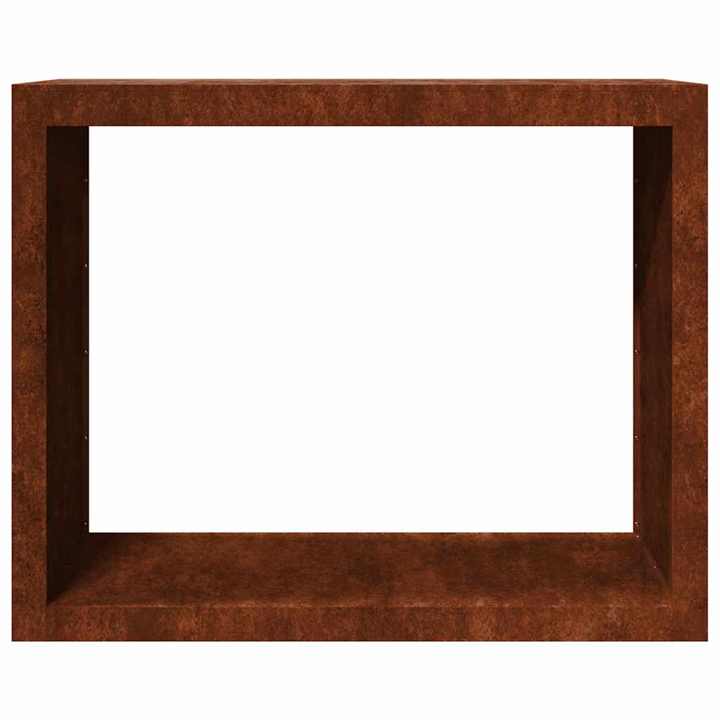 Brændereol 100x40x80 cm i vejrbestandigt stål