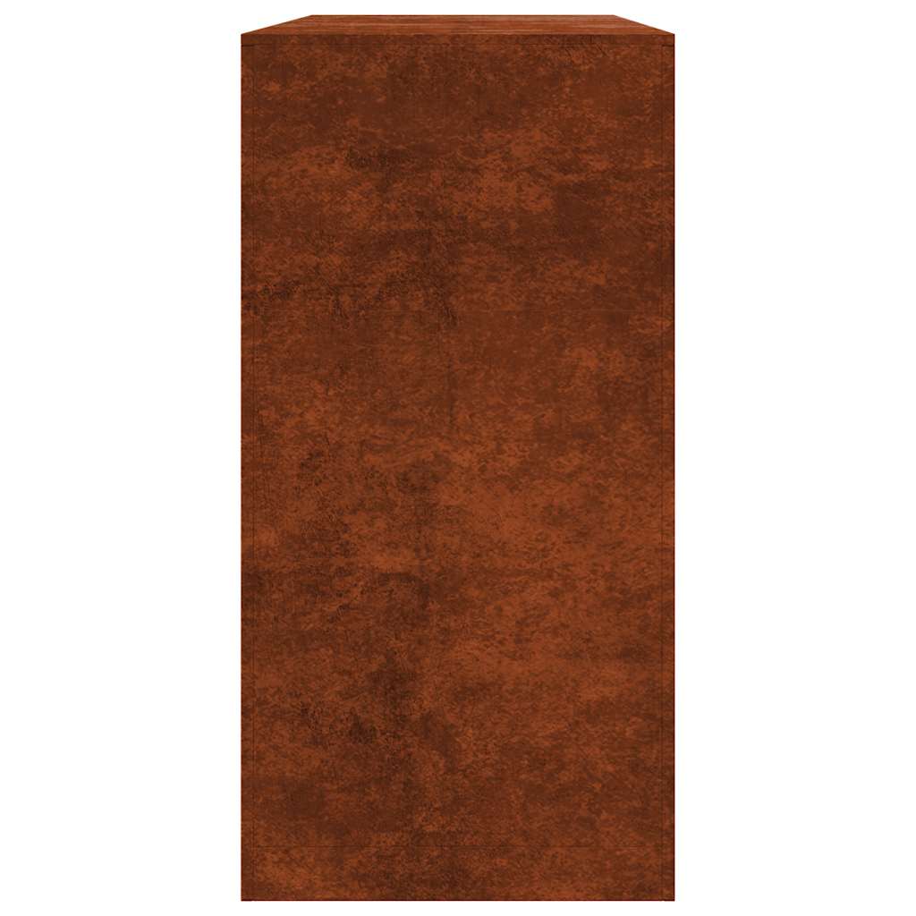 Brændereol 100x40x80 cm i vejrbestandigt stål