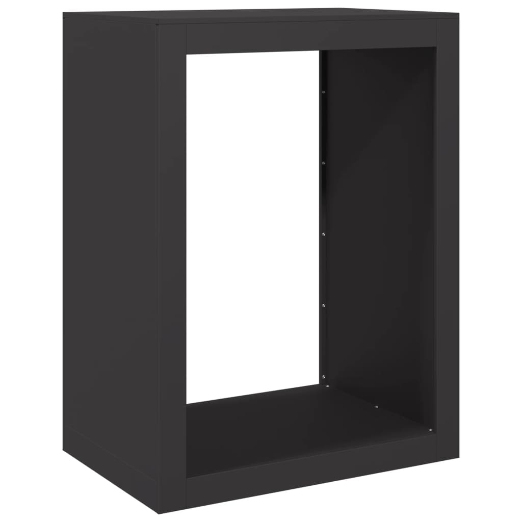 brændestativ 60x40x80 cm stål sort