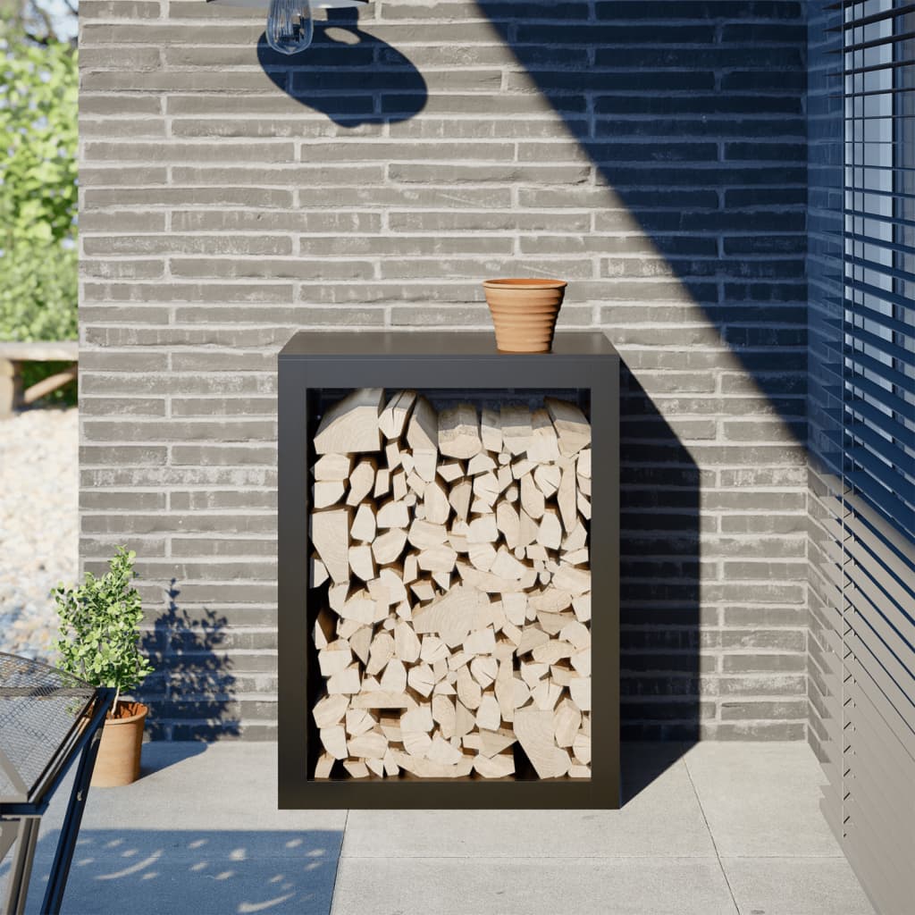 brændestativ 60x40x80 cm stål sort