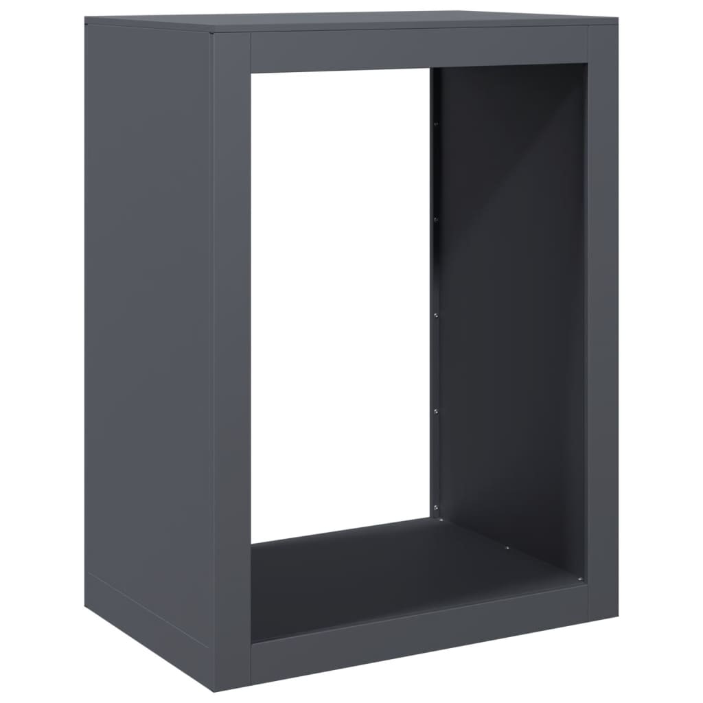 brændestativ 60x40x80 cm stål antracitgrå