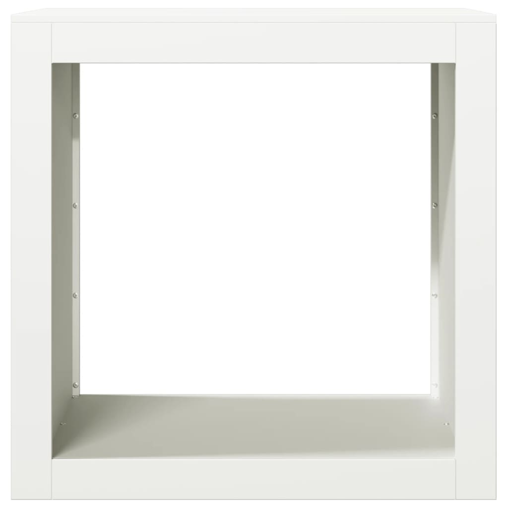 brændestativ 60x40x60 cm stål hvid