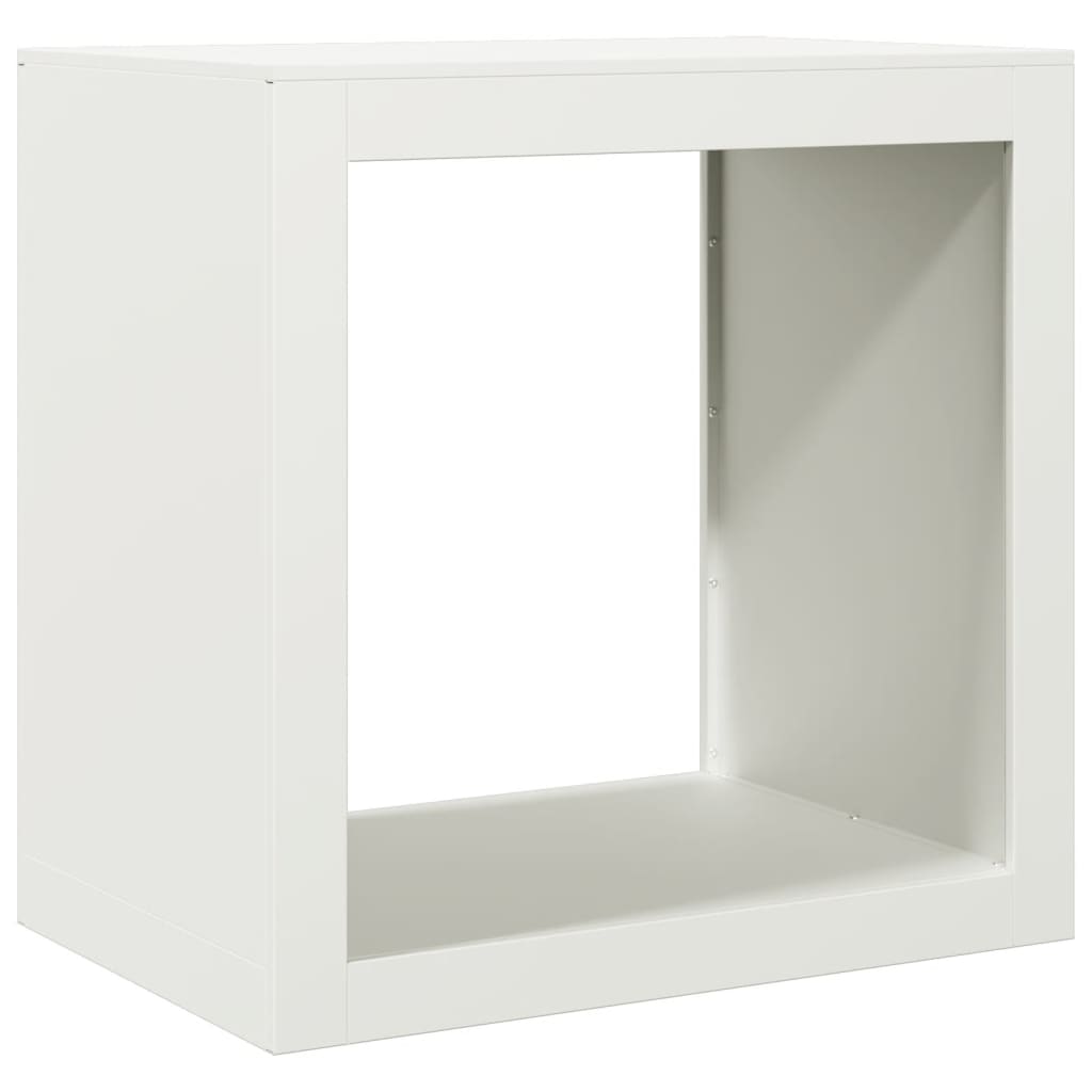 brændestativ 60x40x60 cm stål hvid