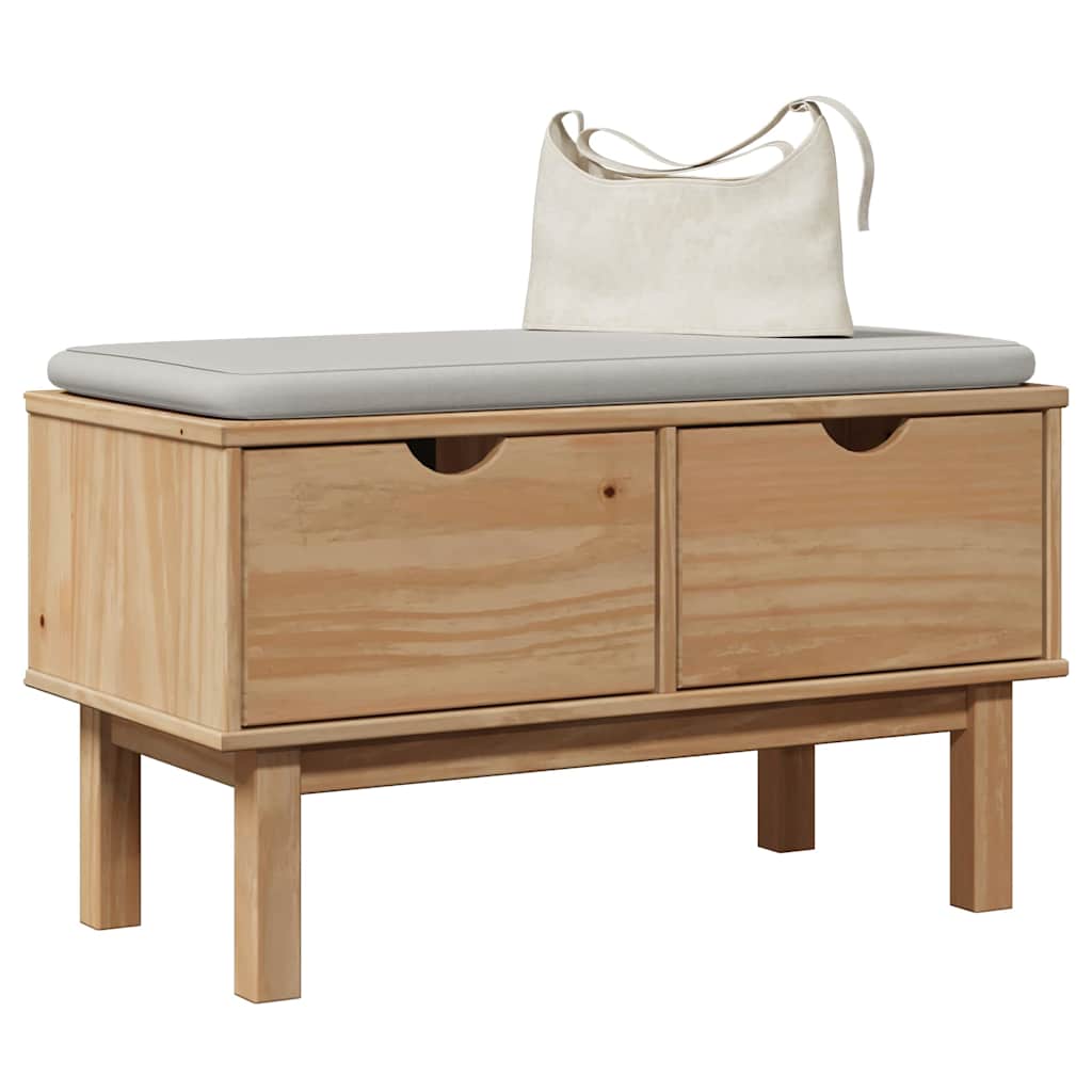 entrébænk OTTA 80x40x45 cm massivt fyrretræ