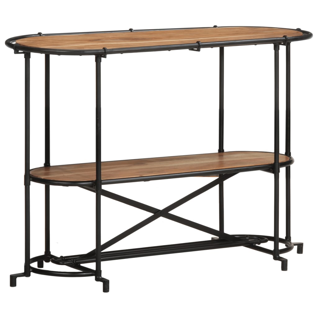 konsolbord 110x42x76 cm massivt akacietræ