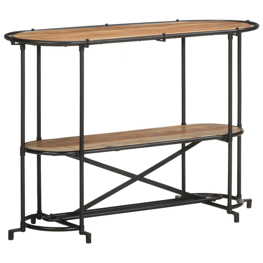 konsolbord 110x42x76 cm massivt akacietræ
