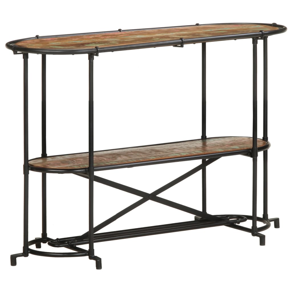 konsolbord 110x42x76 cm massivt genbrugstræ