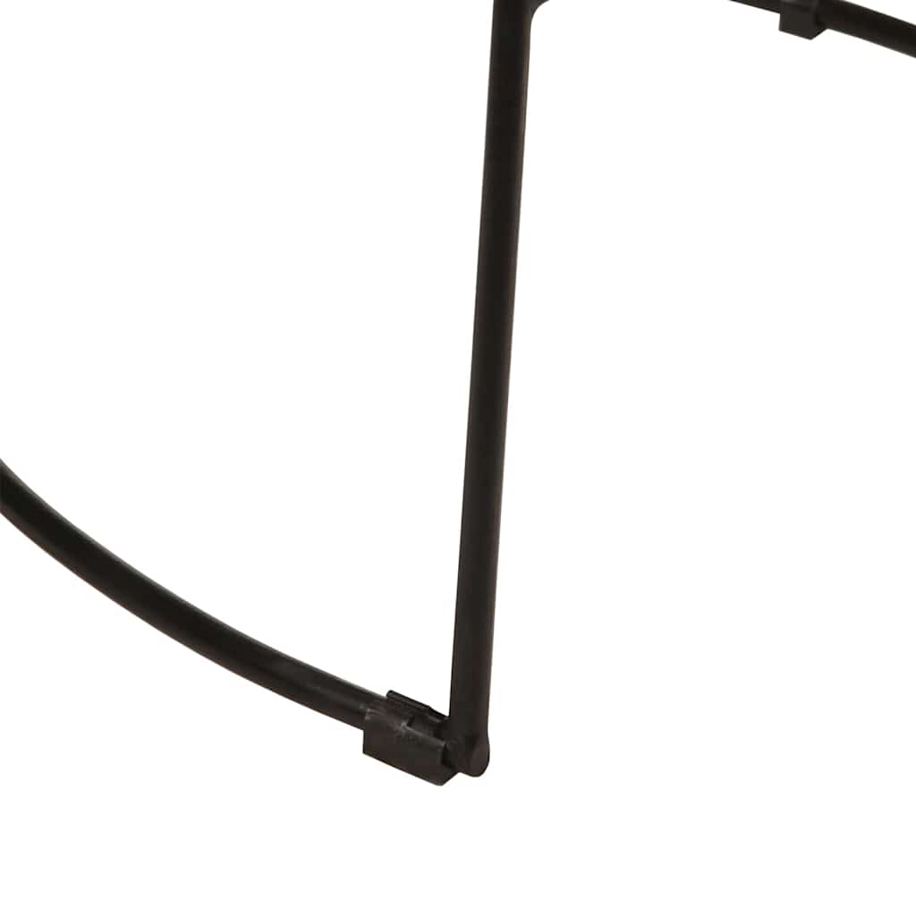 barstole 2 stk. 49x43x103 cm massivt mangotræ sort