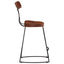 barstole 2 stk. 49x43x79 cm massivt mangotræ