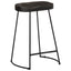 barstole 2 stk. 45x40x62 cm massivt mangotræ sort