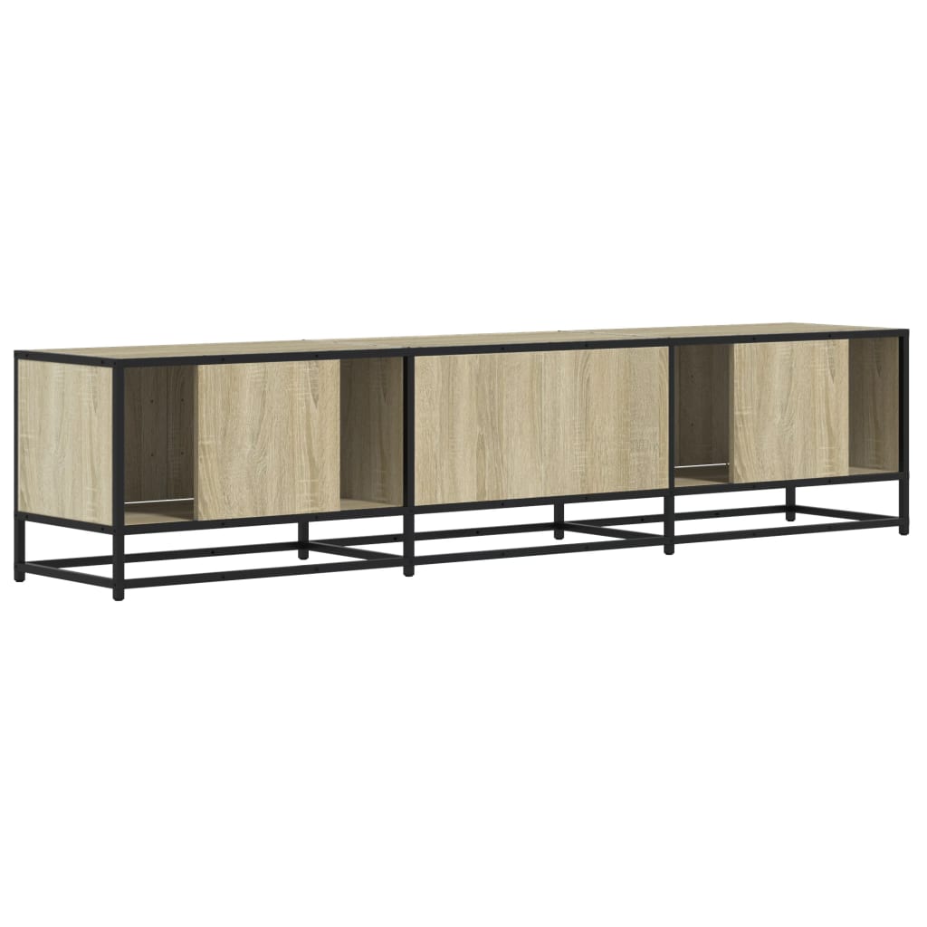tv-bord 180x35x41 cm konstrueret træ sonoma-eg