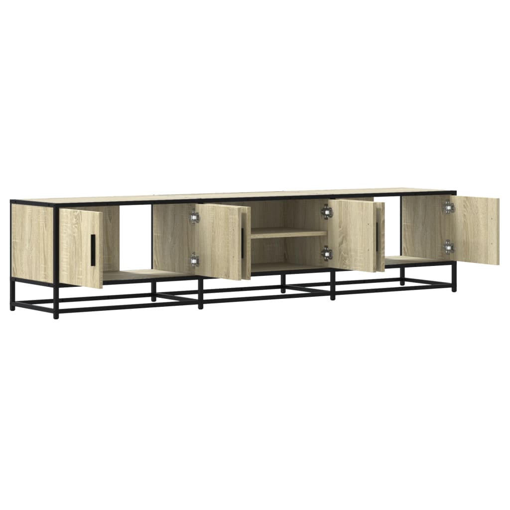tv-bord 180x35x41 cm konstrueret træ sonoma-eg