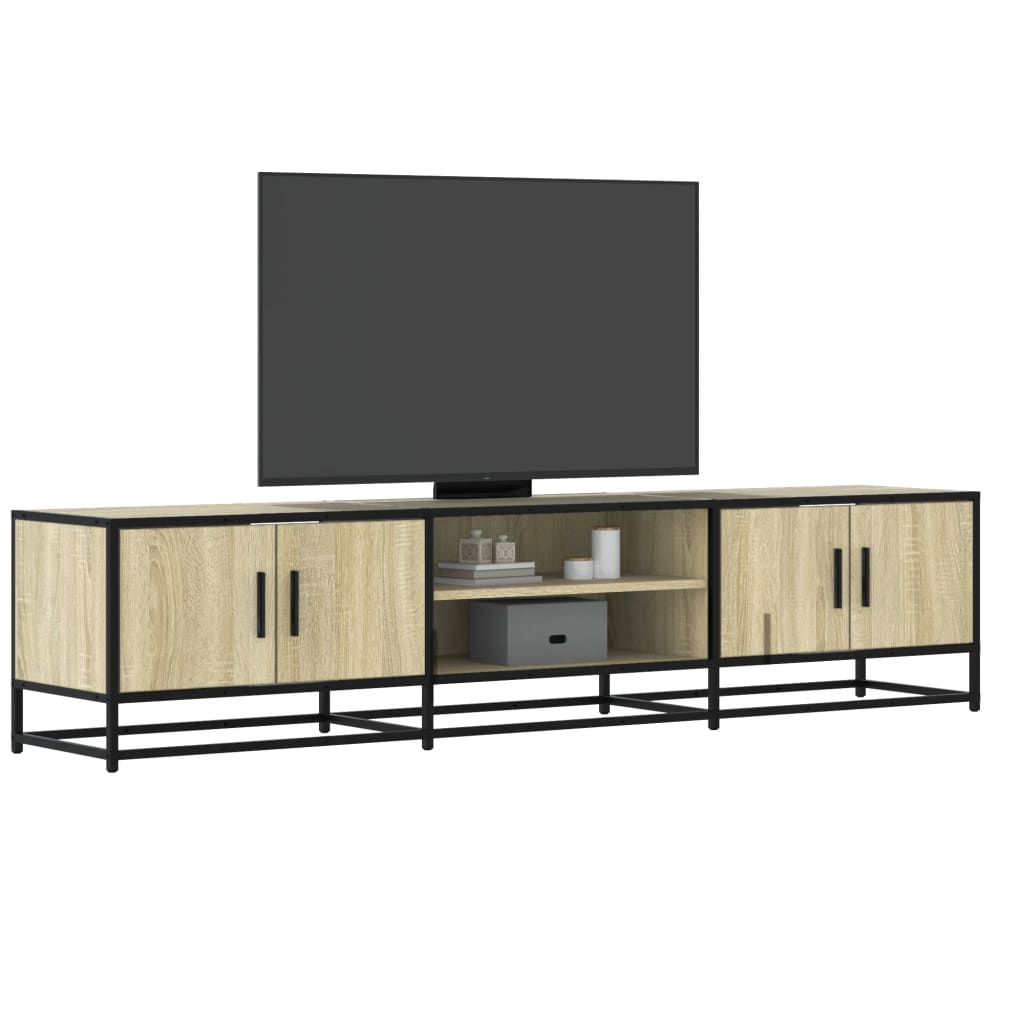 tv-bord 180x35x41 cm konstrueret træ sonoma-eg