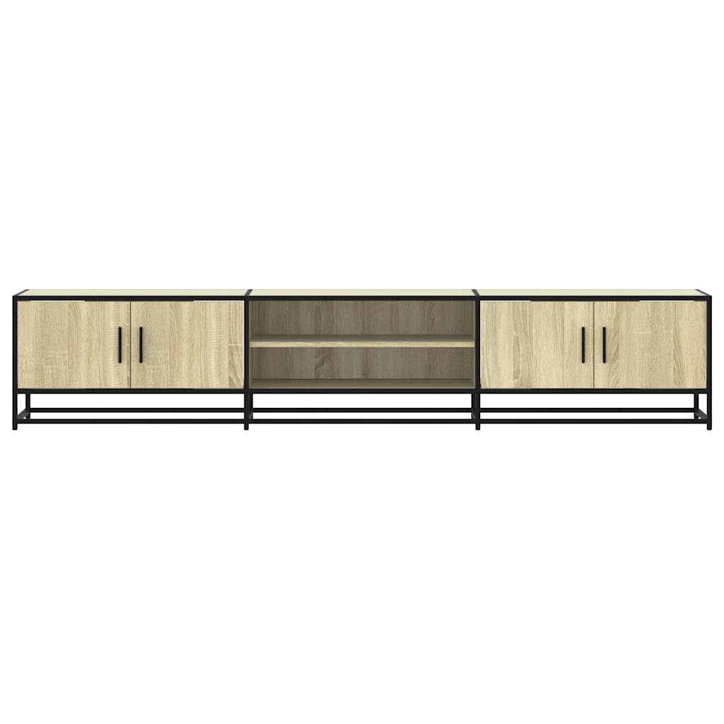 tv-bord 210x35x41 cm konstrueret træ sonoma-eg