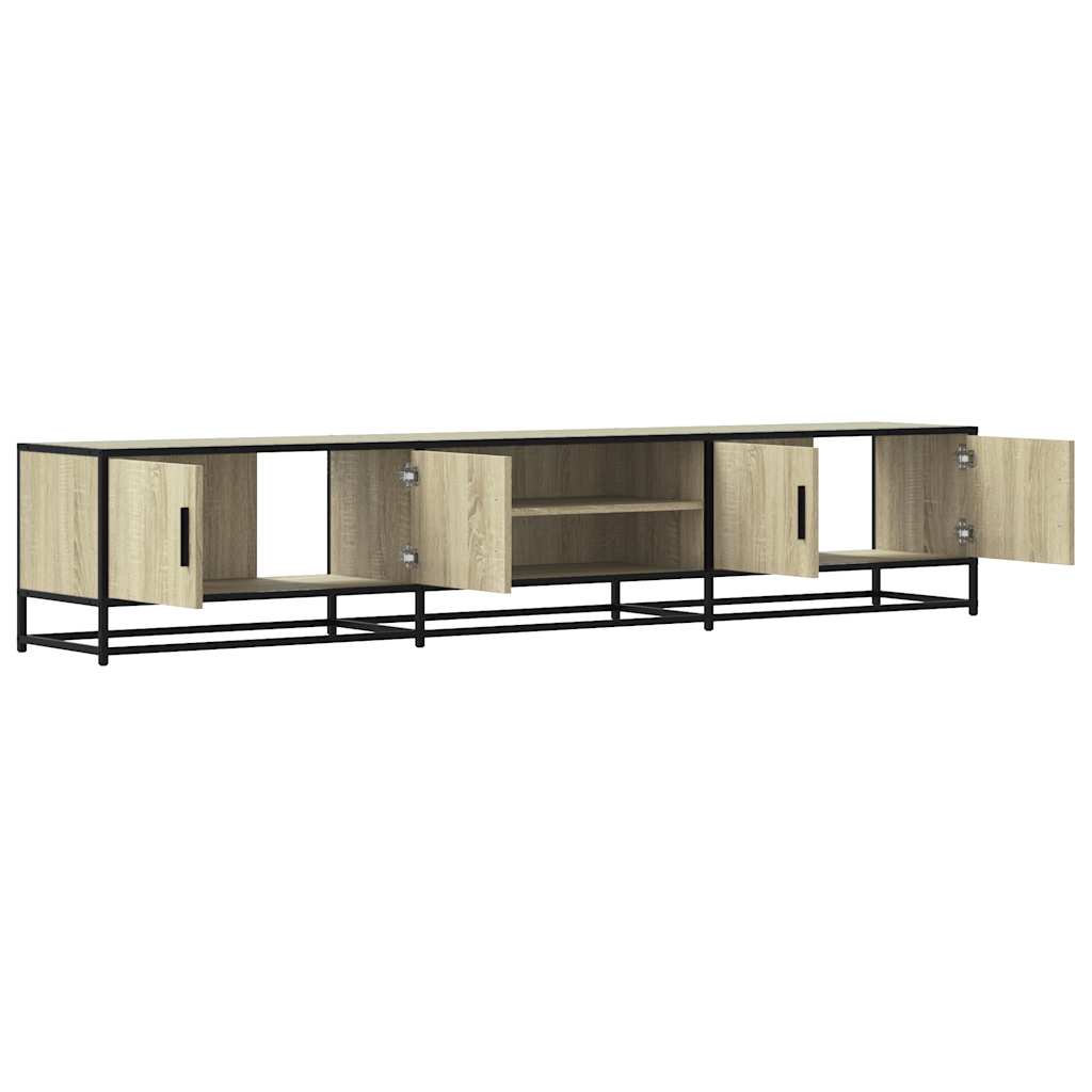 tv-bord 210x35x41 cm konstrueret træ sonoma-eg