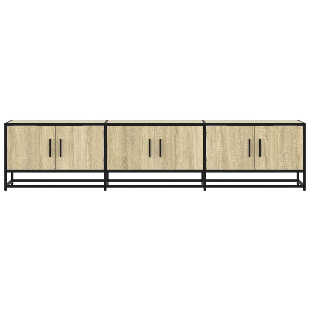 tv-bord 180x35x41 cm konstrueret træ sonoma-eg