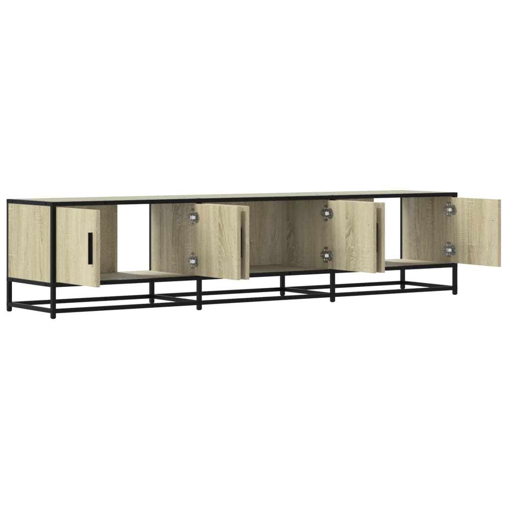 tv-bord 180x35x41 cm konstrueret træ sonoma-eg