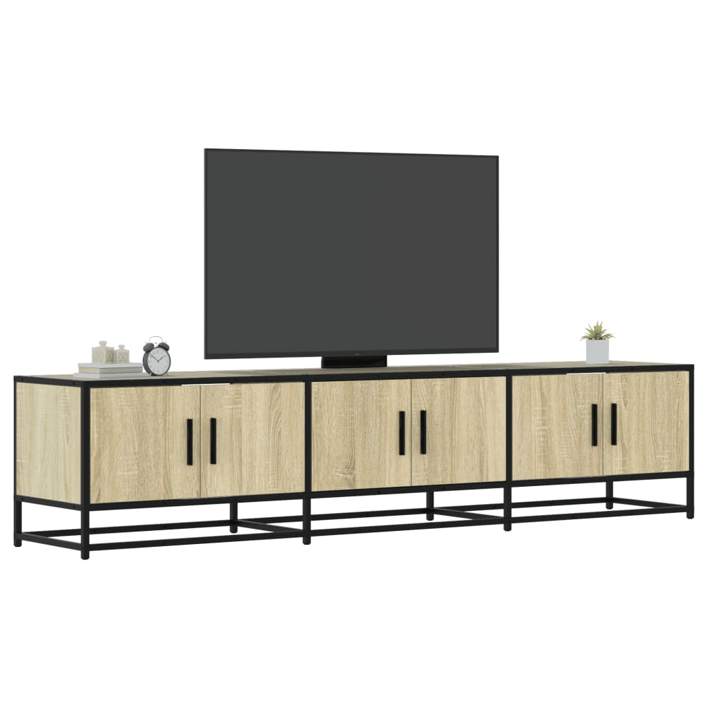 tv-bord 180x35x41 cm konstrueret træ sonoma-eg