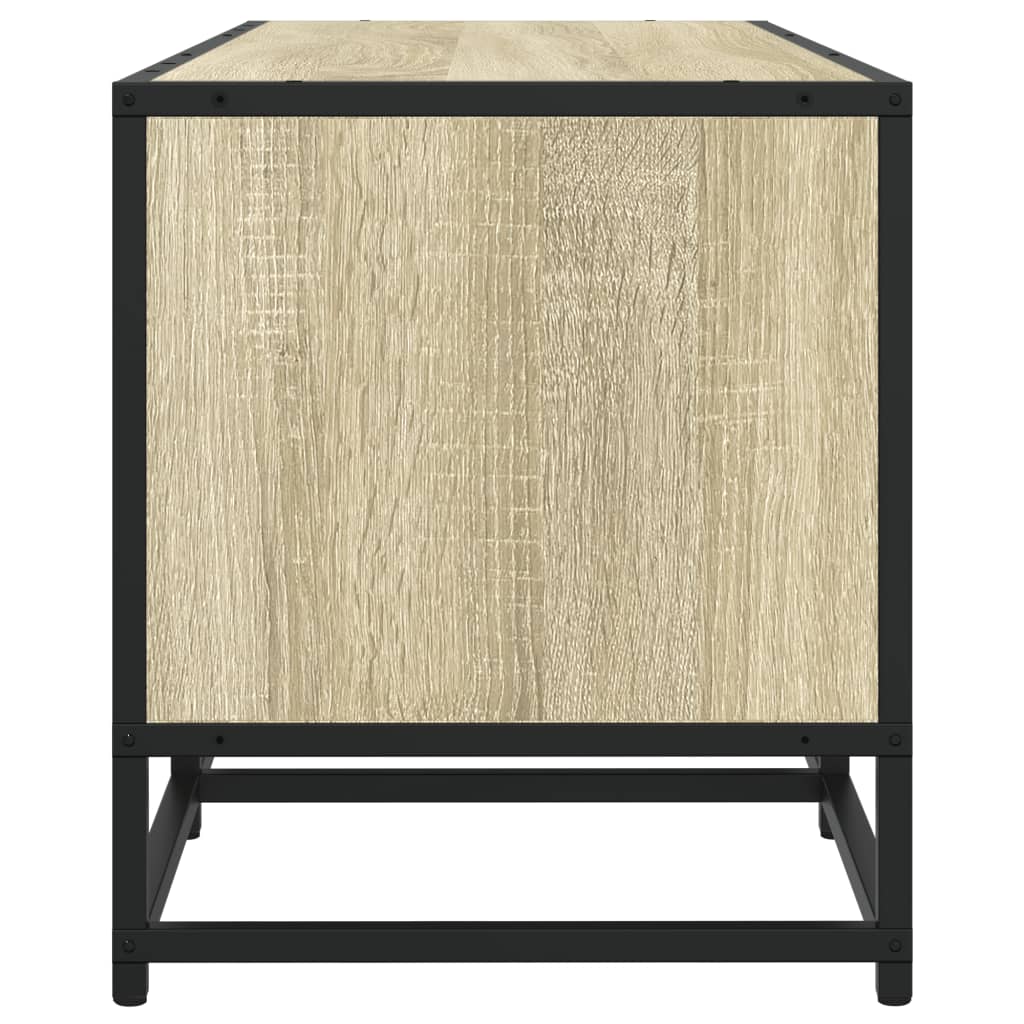 tv-bord 210x35x41 cm konstrueret træ sonoma-eg