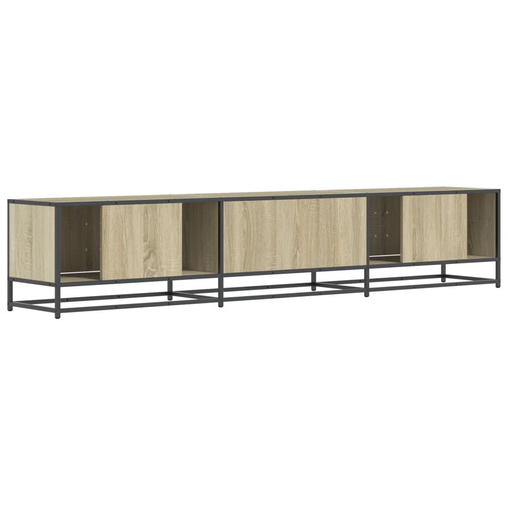 tv-bord 210x35x41 cm konstrueret træ sonoma-eg