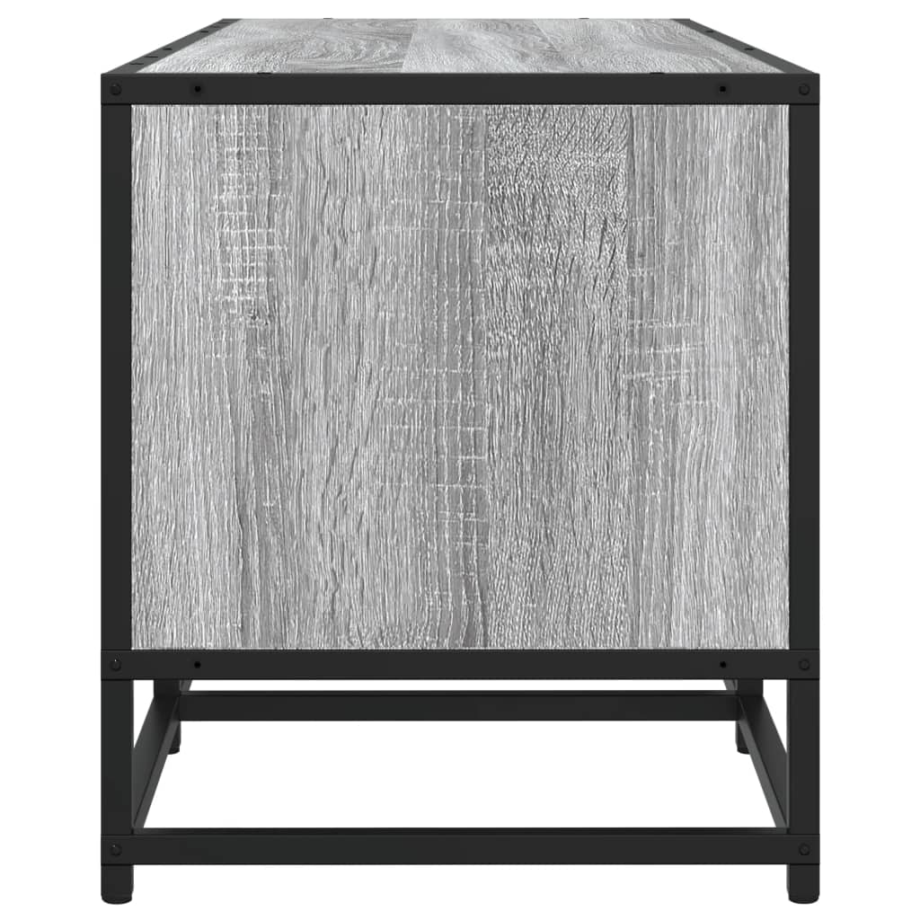 tv-bord 210x35x41 cm konstrueret træ grå sonoma-eg