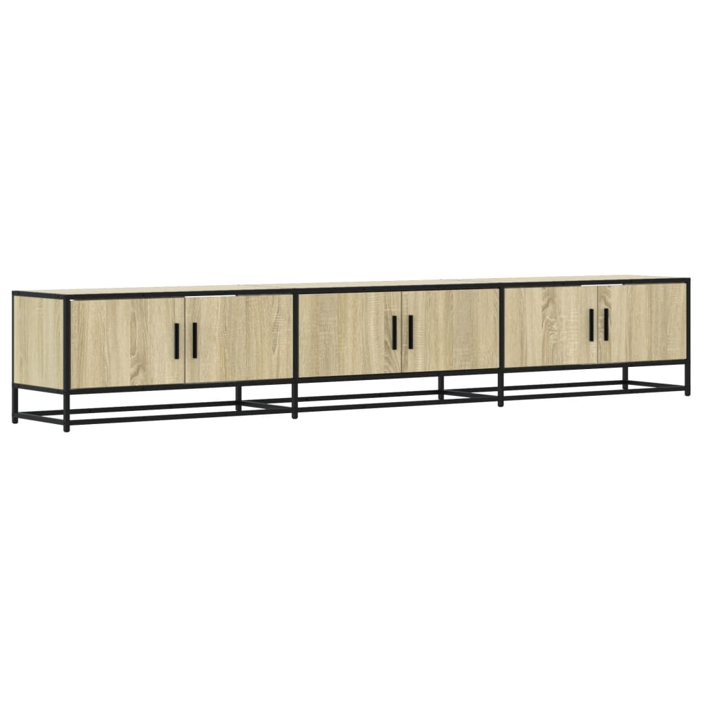 tv-bord 240x35x41 cm konstrueret træ sonoma-eg