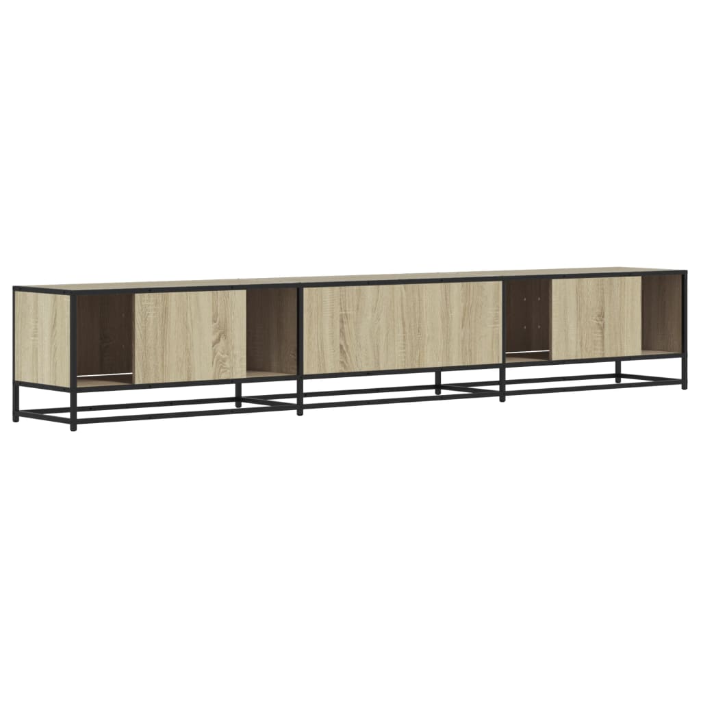 tv-bord 240x35x41 cm konstrueret træ sonoma-eg