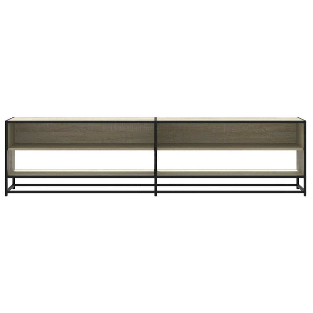 tv-bord 180,5x40x46 cm konstrueret træ sonoma-eg