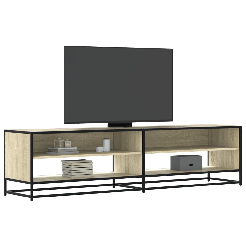 tv-bord 180,5x40x46 cm konstrueret træ sonoma-eg