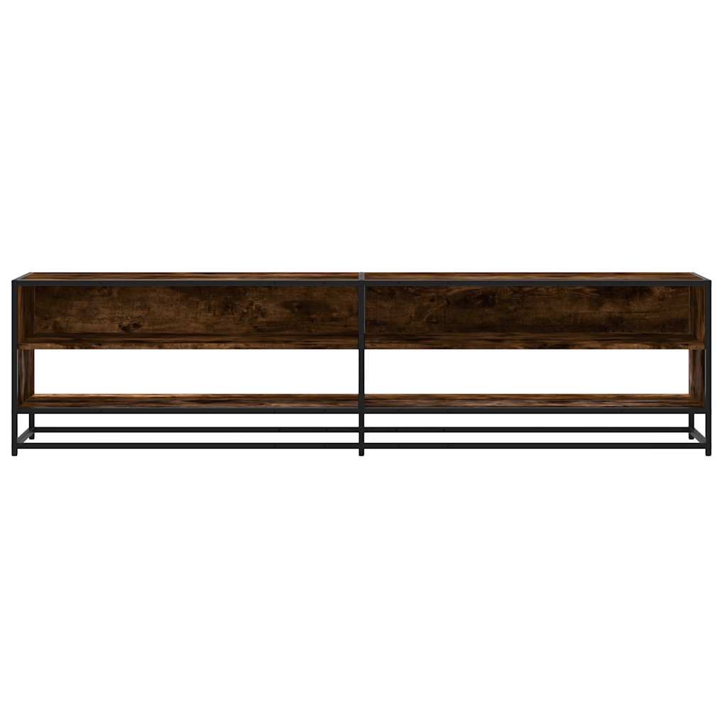 tv-bord 180,5x40x46 cm konstrueret træ røget egetræsfarve
