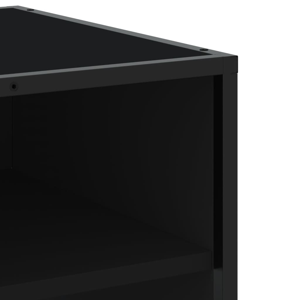 tv-bord 180x40x46 cm konstrueret træ sort