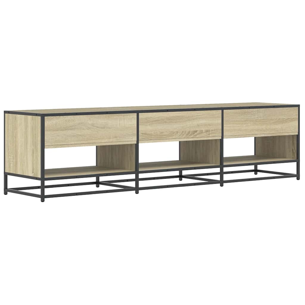 tv-bord 180x40x46 cm konstrueret træ sonoma-eg
