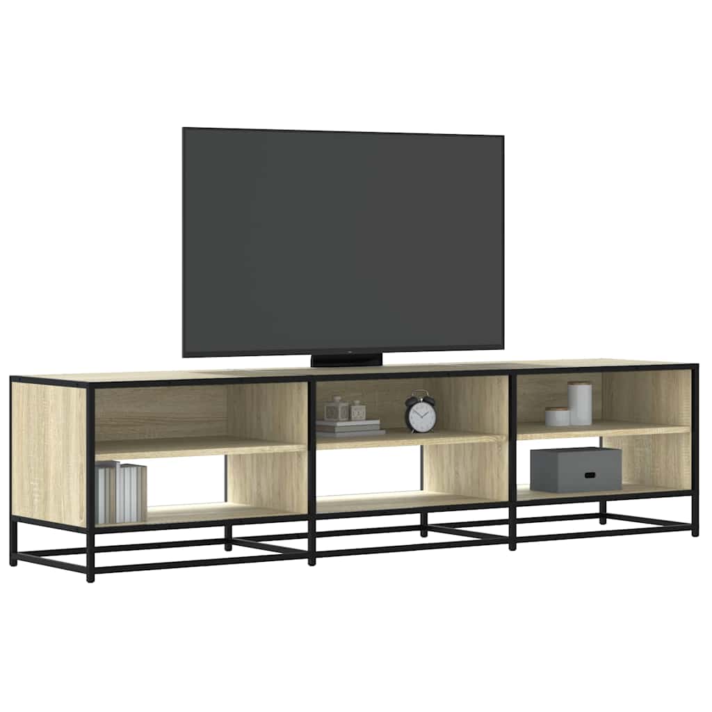 tv-bord 180x40x46 cm konstrueret træ sonoma-eg