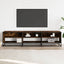 tv-bord 180x40x46 cm konstrueret træ røget egetræsfarve