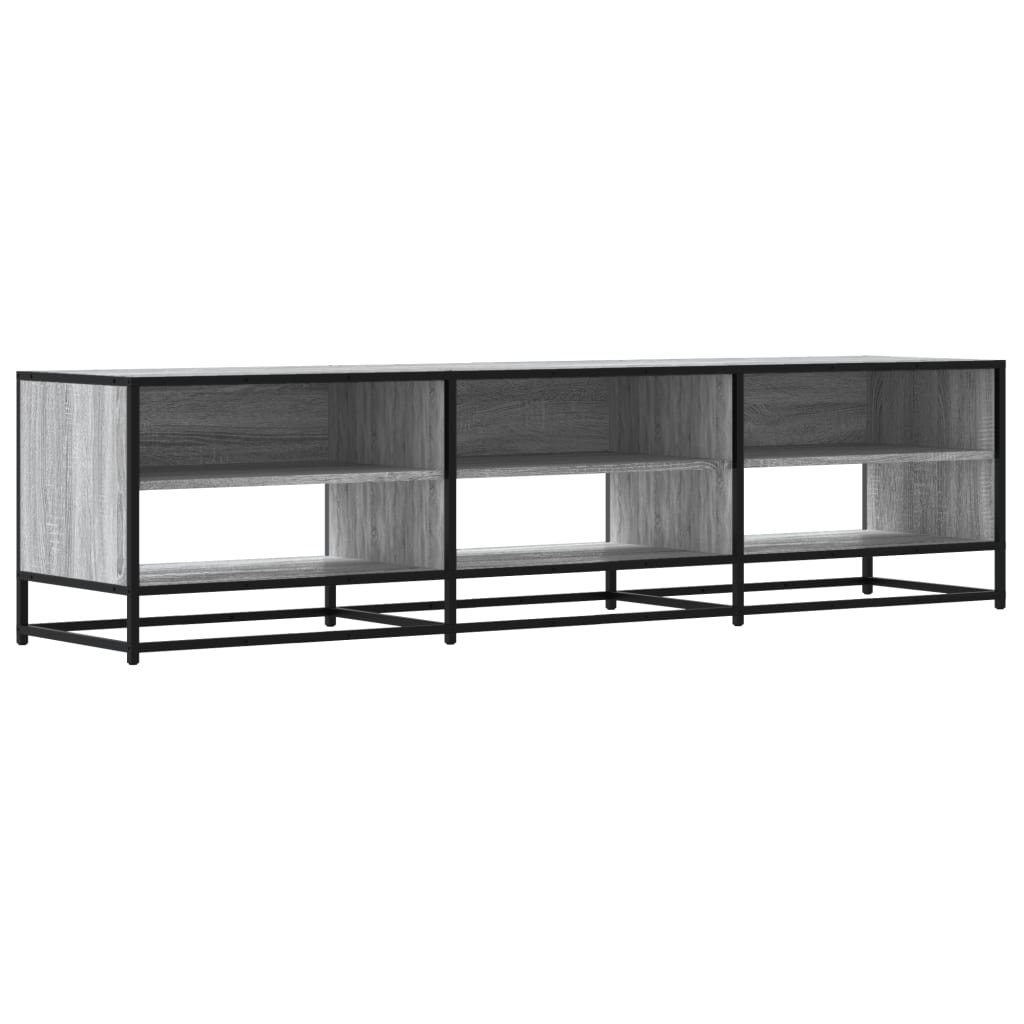 tv-bord 180x40x46 cm konstrueret træ grå sonoma-eg