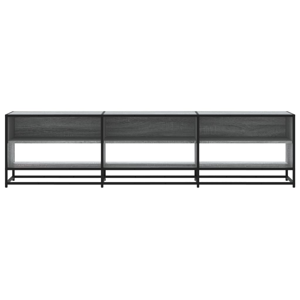 tv-bord 180x40x46 cm konstrueret træ grå sonoma-eg