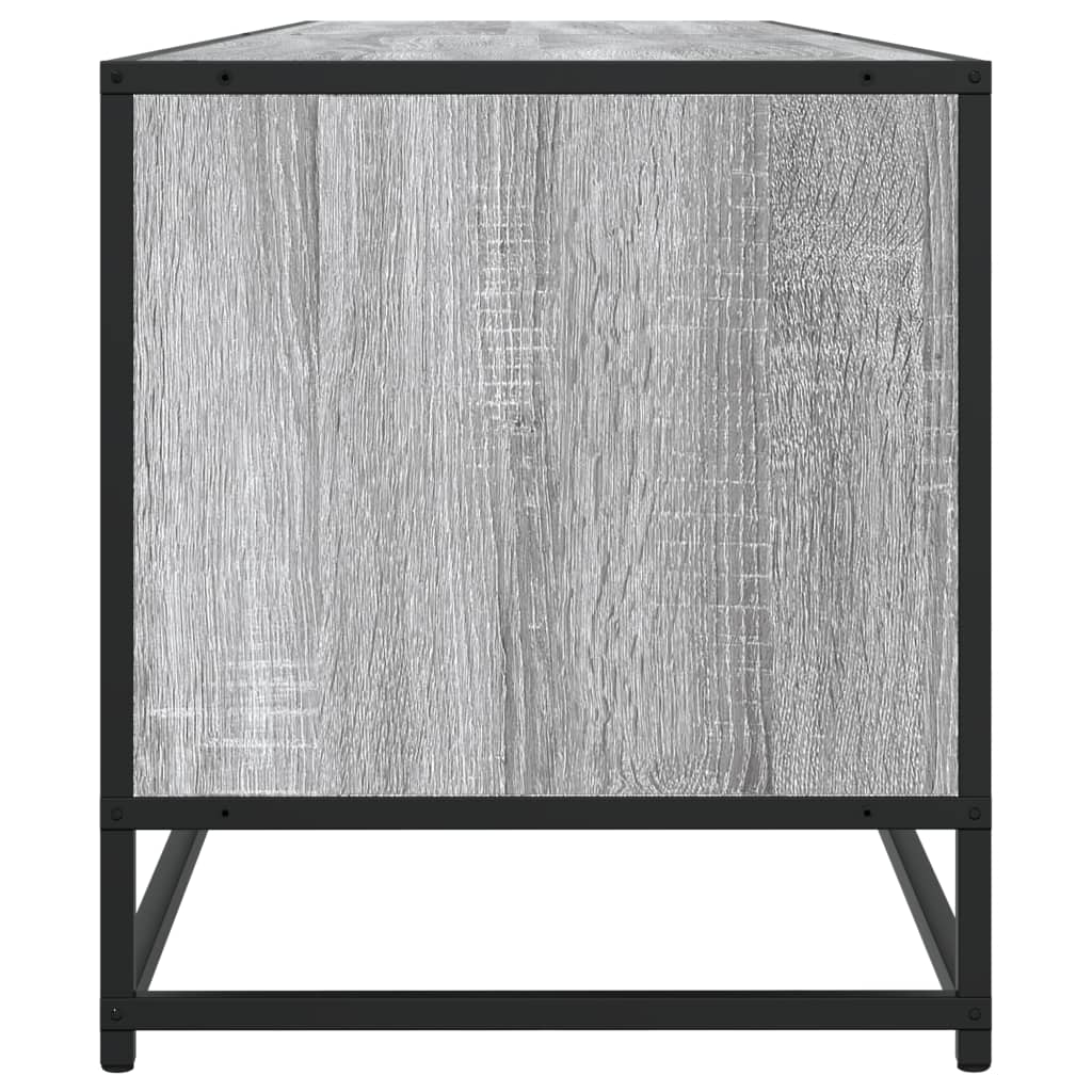tv-bord 180x40x46 cm konstrueret træ grå sonoma-eg